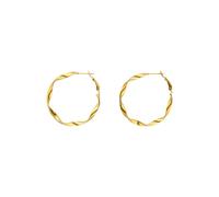 PURELEI Boucles d'oreilles Ke Kai - Bijoux en acier inoxydable - Boucles d'oreilles étanches pour femme - 4,1 cm de diamètre - Bijoux tendance pour votre look individuel, Acier inoxydable