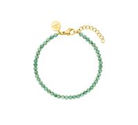 Purelei Bracelet Aventurine Femme - Perles Naturelles, Acier Inoxydable Étanche, Longueur Réglable 16-19cm, Élégance et Énergie Positive, Bijou Idéal Cadeau