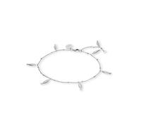 Purelei Bracelet de cheville réglable en acier inoxydable avec petits pendentifs en forme de poisson - Bijou d'été pour la plage, les vacances et les sandales - 21 à 25 cm - Idée cadeau, Eine Grösse