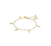 Purelei Bracelet de cheville réglable en acier inoxydable avec petits pendentifs en forme de poisson - Bijou d'été pour la plage, les vacances et les sandales - 21 à 25 cm - Idée cadeau, Eine Grösse