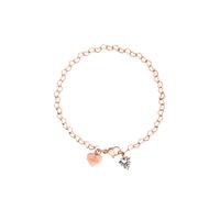 PURELEI Bracelet 'Endless Love' or rose / transparent, Taille One Size