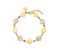 PURELEI Bracelet 'Flowering' or / vert / violet, Taille One Size