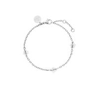 PURELEI Bracelet 'Linen Blossom' argent / blanc perle, Taille One Size