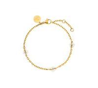 PURELEI Bracelet 'Linen Blossom' or / blanc, Taille One Size