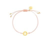PURELEI® Bracelet Rose Ange Gardien Femmes et Filles, Porte-bonheur avec pendentif Ange en Acier inoxydable, Taille réglable (Or)