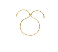 Purelei® Shooting Star Bracelet réglable en acier inoxydable plaqué or 18 carats avec zircons cubiques étincelants jusqu'à 28 cm, Eine Grösse, Acier inoxydable, Agate