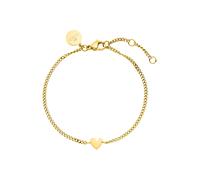 Purelei Tiny Heart bracelet (Or) - Bracelet femme or filigrane - En acier inoxydable durable (plaqué or 14K) - Longueur réglable 16-19 cm - Inspiré d’Hawaï & résistant à l’eau