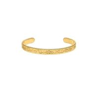 Purelei Bracelet vintage Love - Imperméable et réglable - Bracelet texturé avec motif Aloha en acier inoxydable et plaqué or 14 K/18 carats - Pièce de déclaration avec charme vintage, S/M, Acier
