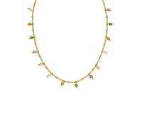 PURELEI Chaîne 'Boho' jaune / or / vert / transparent, Taille One Size