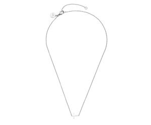 Purelei Chaîne croisée latérale, imperméable et réglable, en acier inoxydable avec pendentif en forme de croix latérale, plaqué or 14 K/18 carats, symbole moderne de force et d'équilibre, Eine Grösse