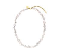 PURELEI Chaîne 'Crystal Wave' or / blanc perle, Taille One Size