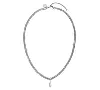 Purelei® Droplet Chaîne double chaîne avec pendentif en forme de goutte - Réglable 40-45 cm - Plaqué or 18 carats - Acier inoxydable - Look élégant - Pendentif amovible, Länge: 40-45 cm, Acier