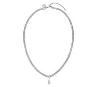 Purelei Chaîne droplet - Double chaîne avec pendentif en forme de goutte - Réglable de 40 à 45 cm - Plaqué or 18 carats - Acier inoxydable - Look élégant - Pendentif amovible, Länge: 40-45 cm, Acier