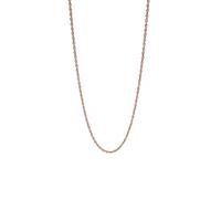 Purelei Chaîne fine vintage - Collier torsadé en acier inoxydable 14 carats plaqué or rose ou argent - 40-45 cm - 2,3 mm de large - Parfait pour superposition - Imperméable - Réglable, Länge: 40-45 cm