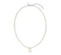 PURELEI Chaîne 'Pearlfection' argent / blanc perle, Taille One Size