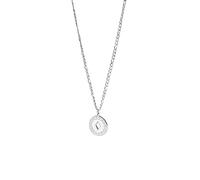 Purelei® Chaîne pour homme - Collier réglable en acier inoxydable avec pendentif à motifs et découpe - Plaqué or 18 carats ou argent - Bijou discret pour homme, Länge: 45-50 cm, Acier inoxydable