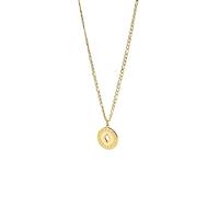Purelei® Chaîne pour homme - Collier réglable en acier inoxydable avec pendentif à motifs et découpe - Plaqué or 18 carats ou argent - Bijou discret pour homme, Länge: 45-50 cm, Acier inoxydable