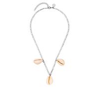 Purelei Chaîne Sea Shell - Imperméable et réglable - Chaîne en acier inoxydable avec pendentifs en coquillages - Plaqué or 14 K/18 carats - Déclaration estivale avec vibes Aloha, Eine Grösse, Acier