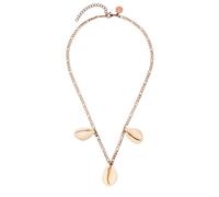 Purelei Chaîne Sea Shell - Imperméable et réglable - Chaîne en acier inoxydable avec pendentifs en coquillages - Plaqué or 14 K/18 carats - Déclaration estivale avec vibes Aloha, Eine Grösse, Acier
