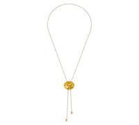 Purelei Chaîne Shell Drop - Imperméable et réglable - Chaîne en acier inoxydable avec pendentif en forme de coquillage - Plaqué or 14 K/18 carats - Look élégant avec des vibes Aloha, Eine Grösse