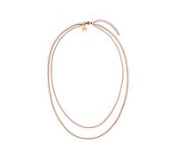 Purelei® Two Layers Bijou pour Femmes (Or Rose) - Collier pour Femmes en Acier Inoxydable Durable - Résistant à l'Eau - Longueur réglable 40-45 cm - Collier pour votre style