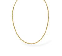 Purelei Chaîne Wheat pour homme - Imperméable et réglable - Chaîne fine en acier inoxydable au design Wheat et plaqué or 14 carats - Essentiel minimaliste au quotidien avec une touche élégante, Eine