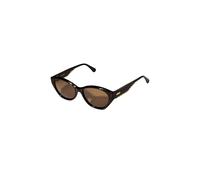 Purelei® Coastal Core Lunettes de soleil tendance en noir/or, protection UV400, forme ovale/carrée, monture en acétate/métal, étui inclus, cadeau pour femme, marron
