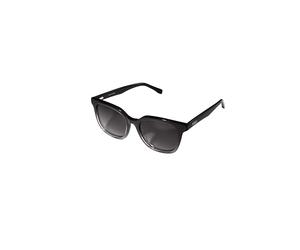 Purelei® Coastal Core Lunettes de soleil tendance en noir/or, protection UV400, forme ovale/carrée, monture en acétate/métal, étui inclus, cadeau pour femme, gris