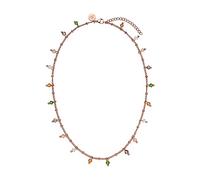 Purelei® Collier bohème doré/rose - Collier filigrane imperméable - Chaîne en acier inoxydable avec perles colorées - Cadeau femme - Longueur 40-45 cm