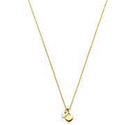 Purelei® Collier Brave (Or, Argent, Or rose), Collier Femme Fantaisie en Acier inoxydable, Résistant à l’eau avec pendentifs coeur et brillant, réglable de 50 à 55 cm