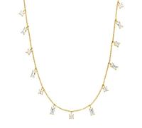 Purelei Collier femme acier inoxydable doré argenté or rose - Bijou élégant résistant à l’eau 40/45 cm réglable - Idéal superpositions style tendance