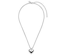 Purelei Collier Femme Coeur Acier Inoxydable, Résistant à l’Eau, Lovebird, Longueur Réglable 45 à 55 cm, Bijou Élégant Cadeau Idéal, Pendentif Brillant Romantique