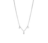 Purelei Collier Fin avec Pendentif Fixe - Acier Inoxydable 14K Plaqué Or Rose ou Argent - 40/45cm Longueur - 3.5mm de Largeur - Pendentif Non Amovible - 8.6g - Résistant à l'eau - Réglable, Länge: 40