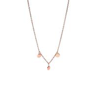 Purelei Collier Fin avec Pendentif Fixe - Acier Inoxydable 14K Plaqué Or Rose ou Argent - 40/45cm Longueur - 3.5mm de Largeur - Pendentif Non Amovible - 8.6g - Résistant à l'eau - Réglable, Länge: 40