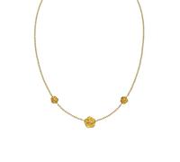 Purelei Collier rose en velours - Imperméable et réglable - Chaîne en acier inoxydable avec trois pendentifs roses et plaqué or 14 K/18 carats - Attire tous les regards avec une touche romantique