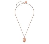 Purelei Collier Spirit - Imperméable et réglable - Chaîne en acier inoxydable avec pendentif médaillon ovale - Plaqué or 14 K/18 carats - Symbole de protection, de force et de tranquillité intérieure