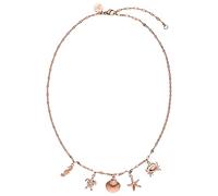 Purelei® Collier Underwater World, Collier pour femme en acier inoxydable, Collier avec pendentifs en forme de design marins résistant à l'eau, Longueur 40-45 cm, Cadeau pour femme (Or rose)