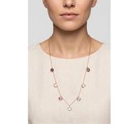 Purelei Confidence Collier pour femme avec pendentifs ronds, collier en acier inoxydable en filigrane, chaîne élégante à plaques, bijoux superposés, collier discret, cadeau pour femme, Eine Grösse