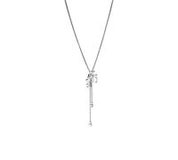 Purelei Coral Cove Chaîne réglable en acier inoxydable plaqué or 18 carats avec pendentif en forme de serpent avec pendentif corail et oxyde de zirconium Pour femme Longueur jusqu'à 70 cm, Länge: 70