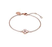 Purelei® Cuore Bracelet élégant en chaîne d'ancre avec pendentif trèfle en oxyde de zirconium