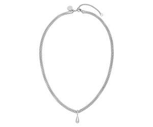 Purelei® Droplet Chaîne double chaîne avec pendentif en forme de goutte - Réglable 40-45 cm - Plaqué or 18 carats - Acier inoxydable - Look élégant - Pendentif amovible, Länge: 40-45 cm, Acier