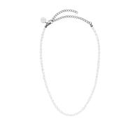 Purelei Enchant Collier de perles d'eau douce véritables pour femme - Collier de perles réglable (30/40 cm), scintillant et élégant - Acier inoxydable plaqué or 18 carats ou argent, Länge: 30-40 cm