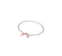 Purelei Endless Love Bracelet pour femme avec maillons en forme de cœur et pendentif en oxyde de zirconium - Acier inoxydable - Réglable 19 cm - Or/Argent/Or rose, Eine Grösse, Acier inoxydable, Agate