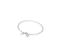 Purelei Endless Love Bracelet pour femme avec maillons en forme de cœur et pendentif en oxyde de zirconium - Acier inoxydable - Réglable 19 cm - Or/Argent/Or rose, Eine Grösse, Acier inoxydable, Agate