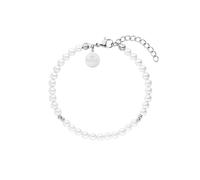 Purelei® Finesse Bracelet (Argent) - Bracelet gourmette élégant et fantaisie pour femme - Longueur réglable en 16-19 cm - Inspiration Hawaïenne & Résistant à l'eau
