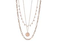 Purelei Hanalei Parure de bijoux 3 pièces pour femme avec chaîne Malihini, Zodiac et Fashion Show - Acier inoxydable, imperméable, réglable de 35 à 55 cm - Doré/argenté/or rose, 55 cm, Acier