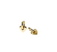 Purelei Heart Hoops - Boucles d'oreilles créoles étanches avec pendentifs en forme de cœur amovibles - Acier inoxydable et plaqué or 14 K/18 carats | Boucles d'oreilles polyvalentes comme symbole
