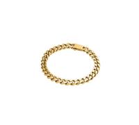 Purelei Heavy Curb Bracelet pour homme - Imperméable | Bracelet gourmette distinctif en acier inoxydable et plaqué or 14 carats | Robuste, propre et masculin, Eine Grösse, Acier inoxydable, Agate