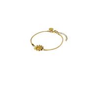 Purelei Iconic Sun Bracelet - Bracelet filigrane serpent avec breloque soleil - Acier inoxydable 14K/18K plaqué or - 16-19cm - Bijou élégant avec signification - Résistant à l'eau, Eine Grösse, Acier