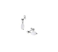 Purelei® Island Dawn Boucles d'oreilles - Clous avec agate bleue - Acier inoxydable plaqué or 18 carats - Boucles d'oreilles minimalistes pour femme 16 mm - Pierre naturelle délicate pour la clarté et
